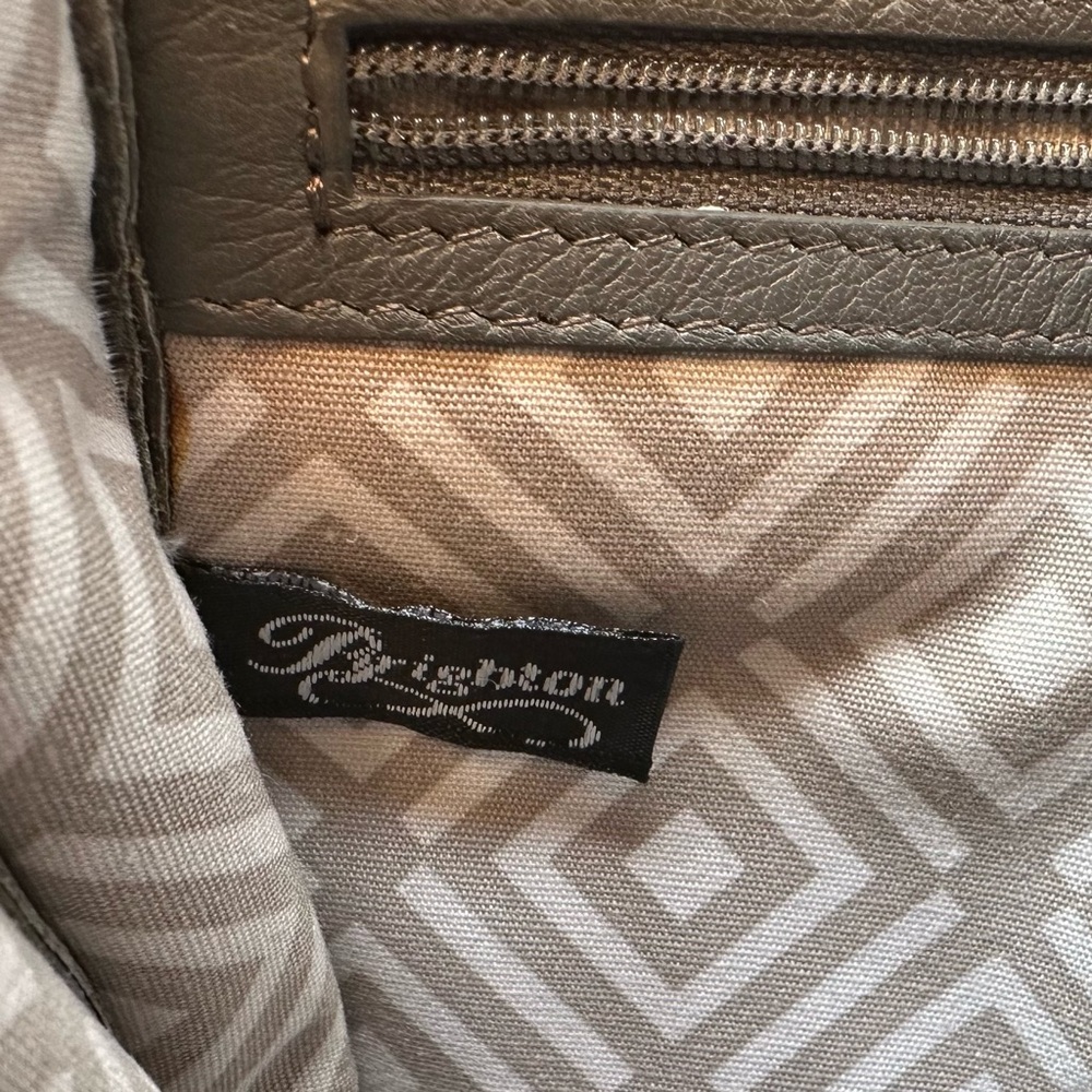 Brighton Mini Crossbody Leather Bag Gray - Picture 10 of 11